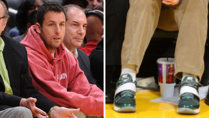 Adam Sandler wearing Nike Zoom Revis Fir White