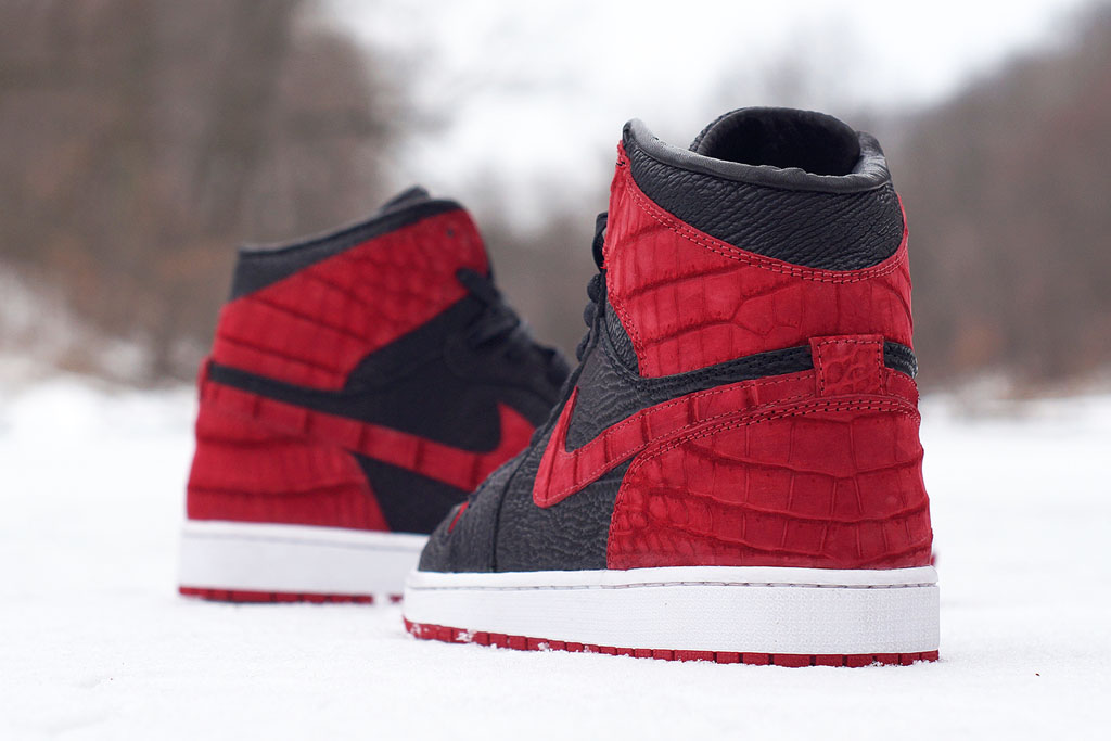 Air Jordan 1 Croc + Shark 'Bred' by JBF Customs (3)