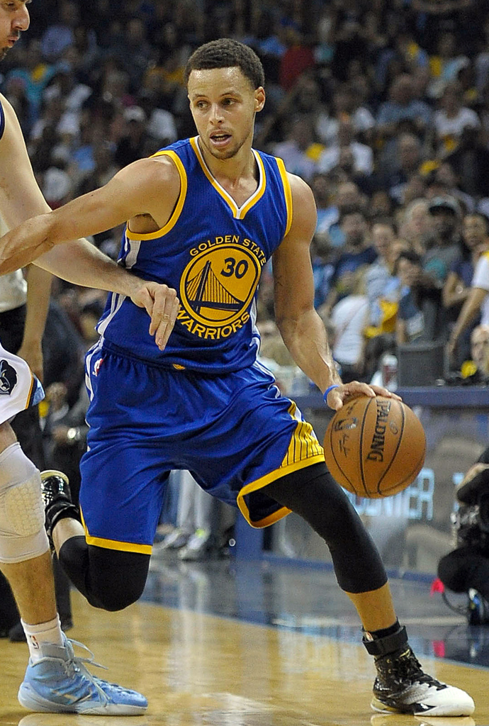 Stephen Curry wearing the \u0027MVP\u0027 Under Armour Curry One (3)