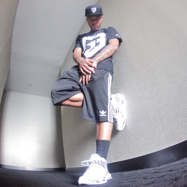 Bow Wow wearing adidas RG3 Boost Trainer