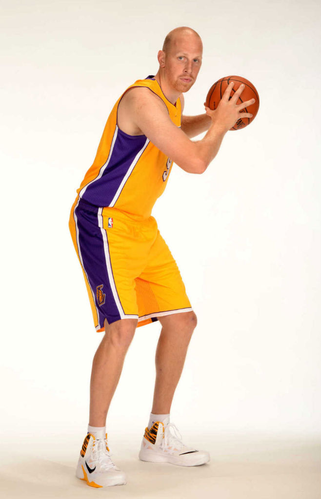 Chris Kaman wearing Nike Zoom Hyperfuse 2013 PE