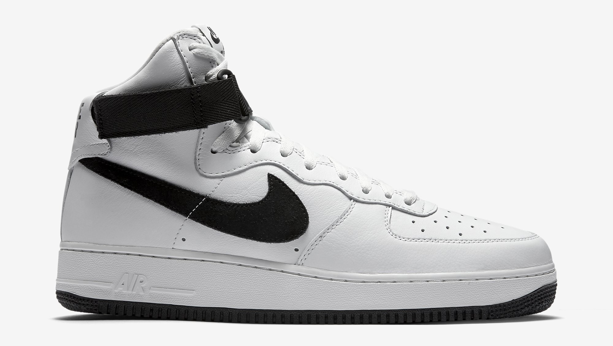 nike air force 1 white and black high