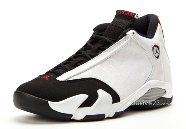 jordan 14 black and white