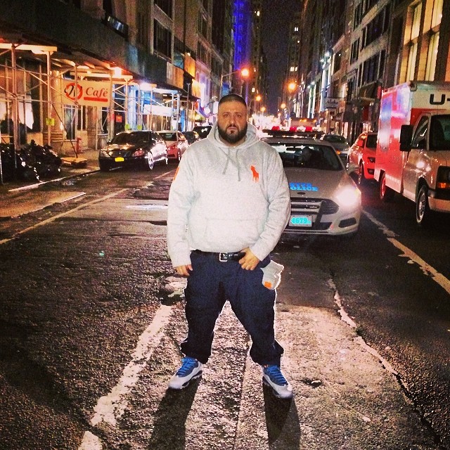 DJ Khaled wearing Air Jordan 10 X Bobcats