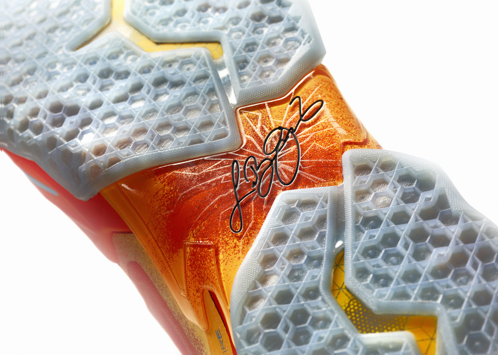 Nike LeBron 11 Forging Iron colorway outsole detail