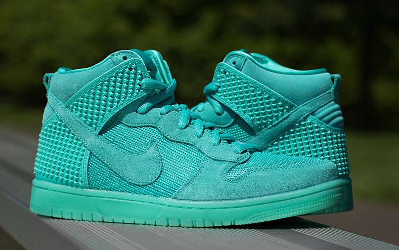 teal nike high tops