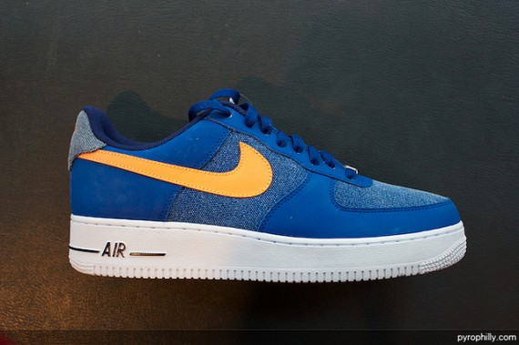 Nike air force 1 hotsell blue and orange tick