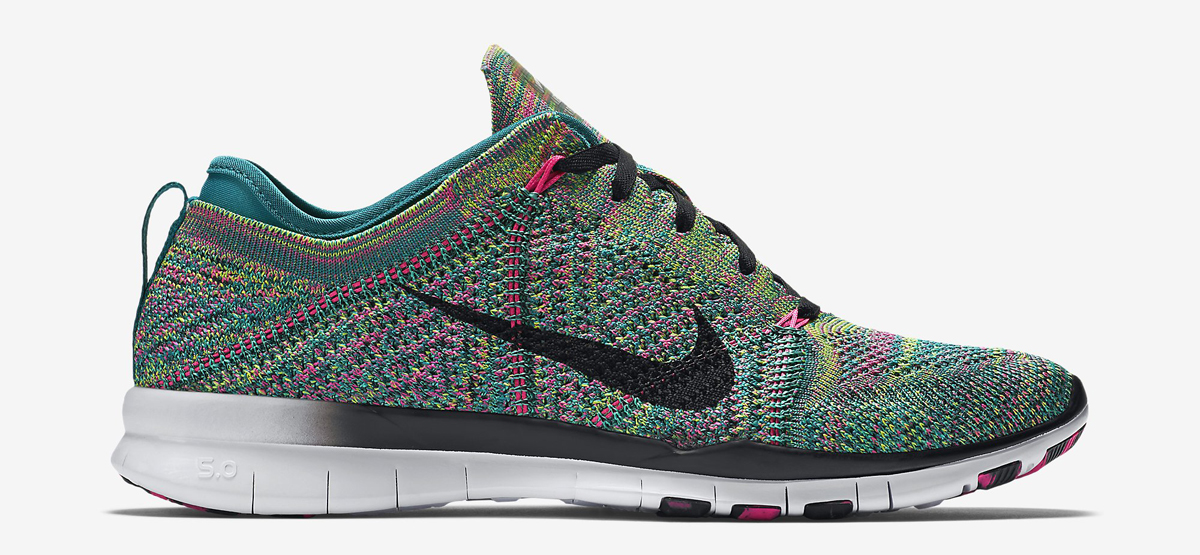 Nike Free Flyknit 5.0 Rainbow Dames 