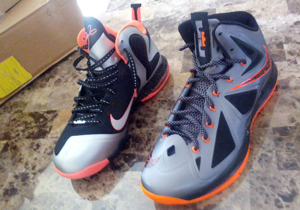 Nike LeBron X 10 Silver Black Orange Mango (11)