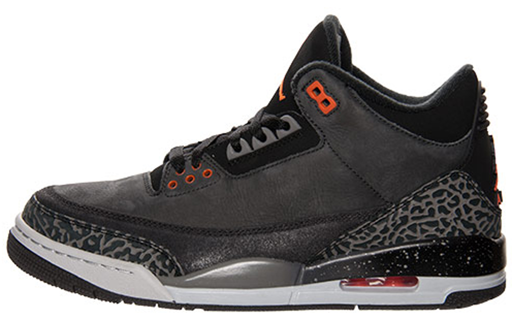 jordan 3 black and grey