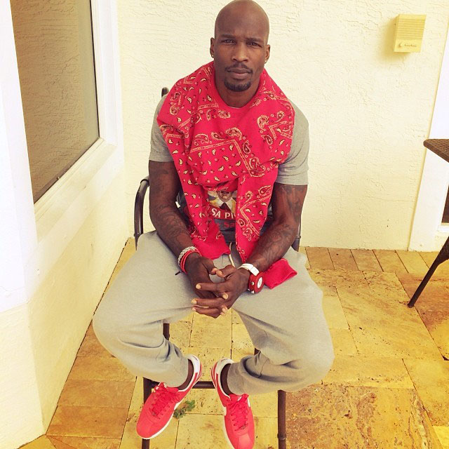 Chad Johnson wearing Nike Cortez