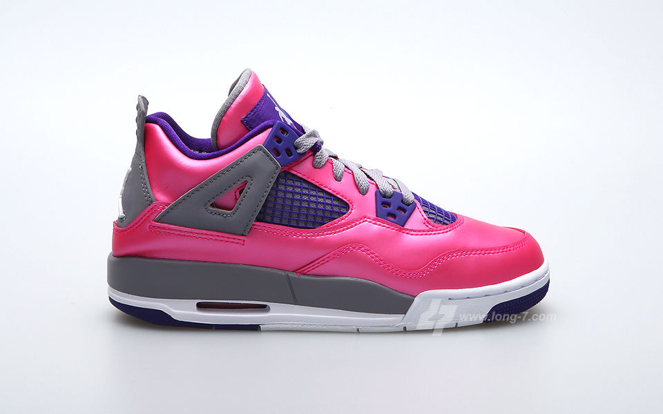 pink jordan 4's