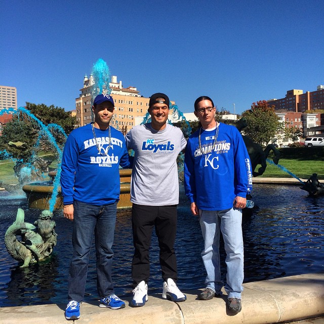 Jeremy Guthrie wearing Air Jordan XII 12 French Blue