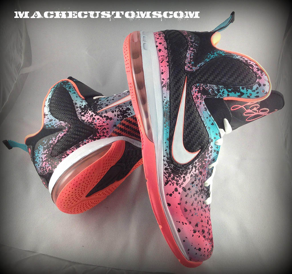 Nike LeBron 9 Miami Nights by Mache Custom Kicks (1)