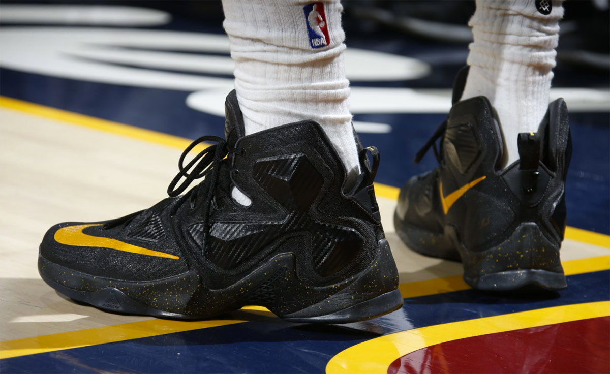 yellow and black lebrons