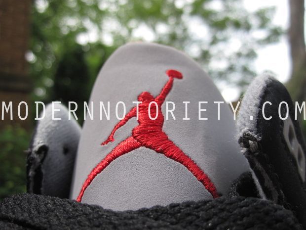 Air Jordan Retro 3 - Black Nubuck/Cement Grey-Varsity Red Sample