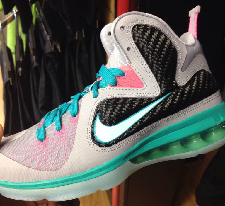 lebron 9 south beach on feet