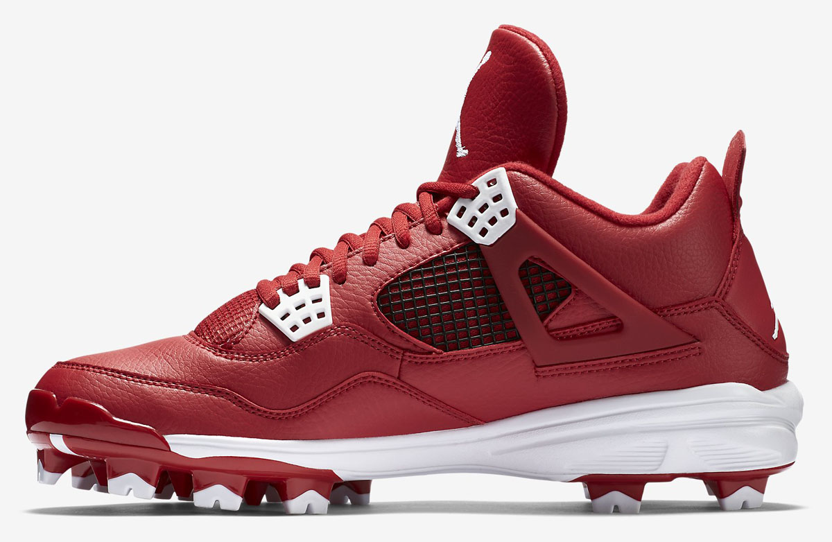 jordan 4 baseball cleats molded