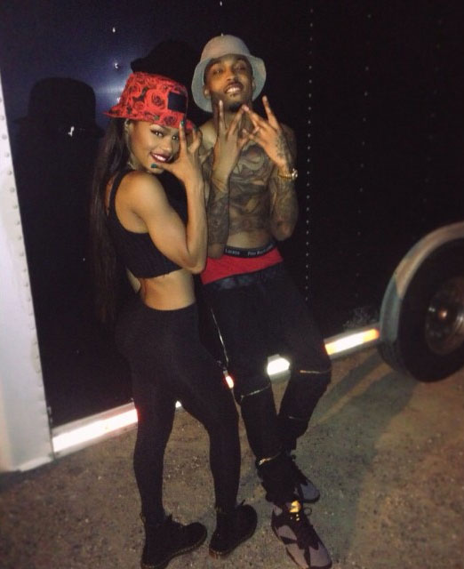 August Alsina wearing Air Jordan VII 7 Bordeaux