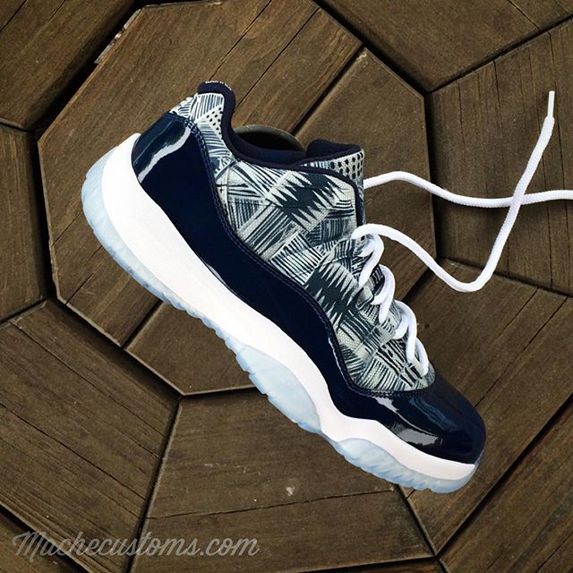 jordan 11 georgetown on feet