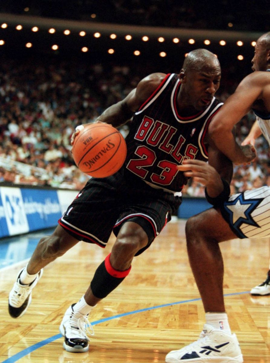 michael jordan black jersey pinstripe