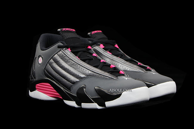 jordan 14 pink and grey