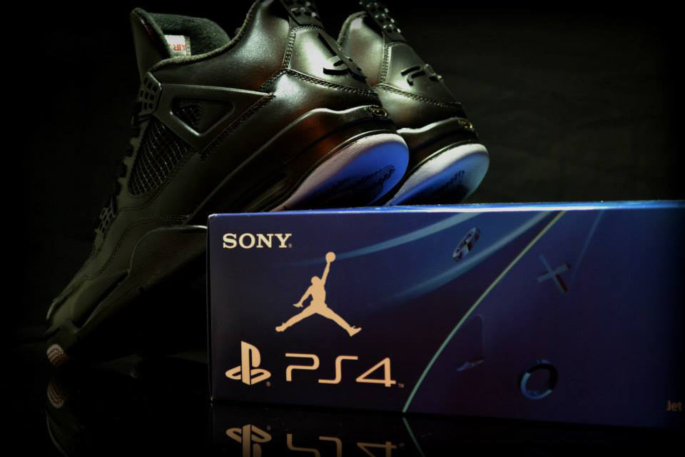 Playstation Air Jordan IV 4 by FreakerSneaks (2)