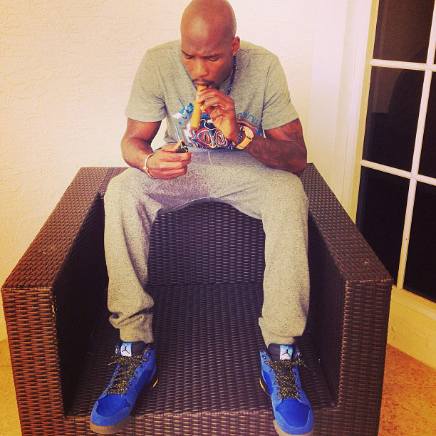 Chad Johnson wearing Air Jordan 1 Trek Laney