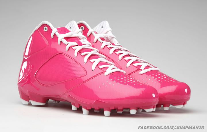 Breast cancer hot sale cleats football