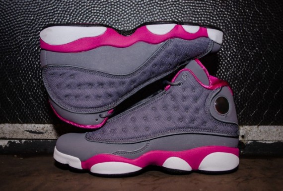 air jordan 13 pink and grey