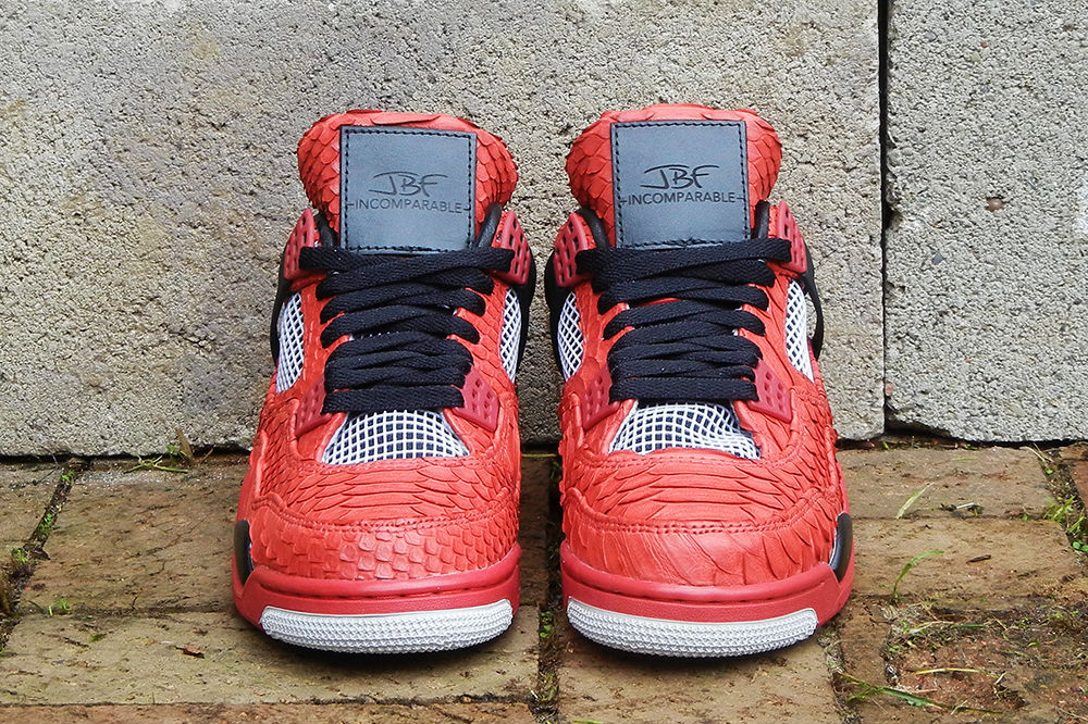 Air Jordan IV 4 Retro "Red Python" by JBF Customs (6)