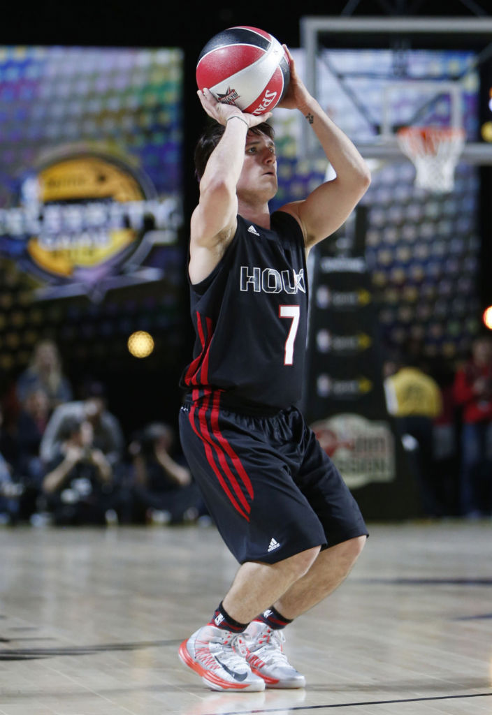 Josh Hutcherson wearing Nike Lunar Hyperdunk 2012