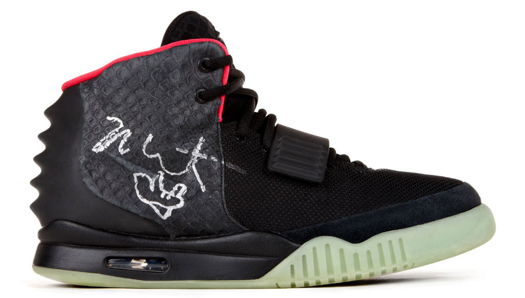 Autographed Nike Air Yeezy 2 Auction 