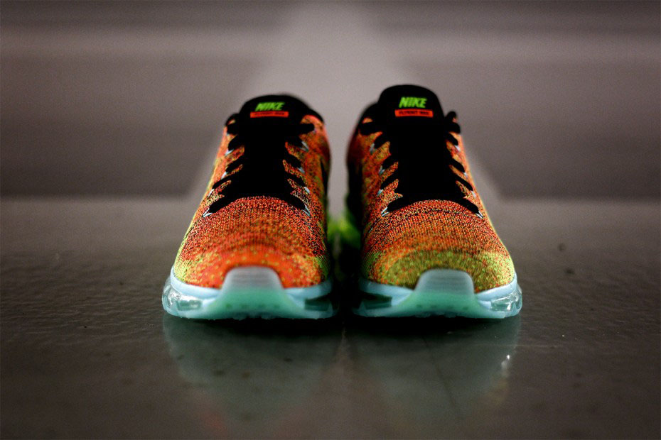 Nike Flyknit Max Orange Volt Green Teal (4)