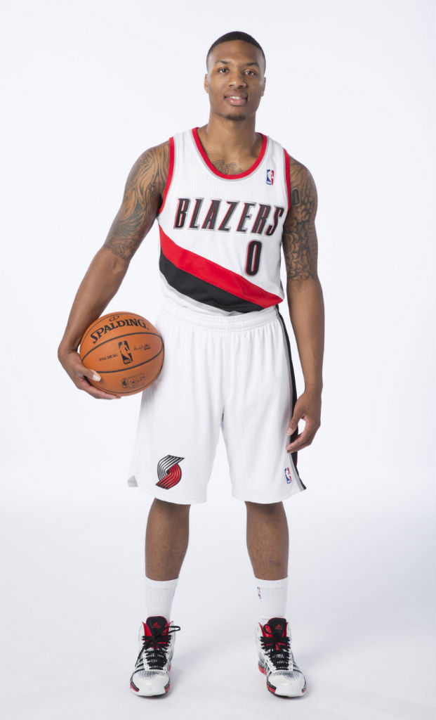 Damian Lillard wearing adidas Crazyquick