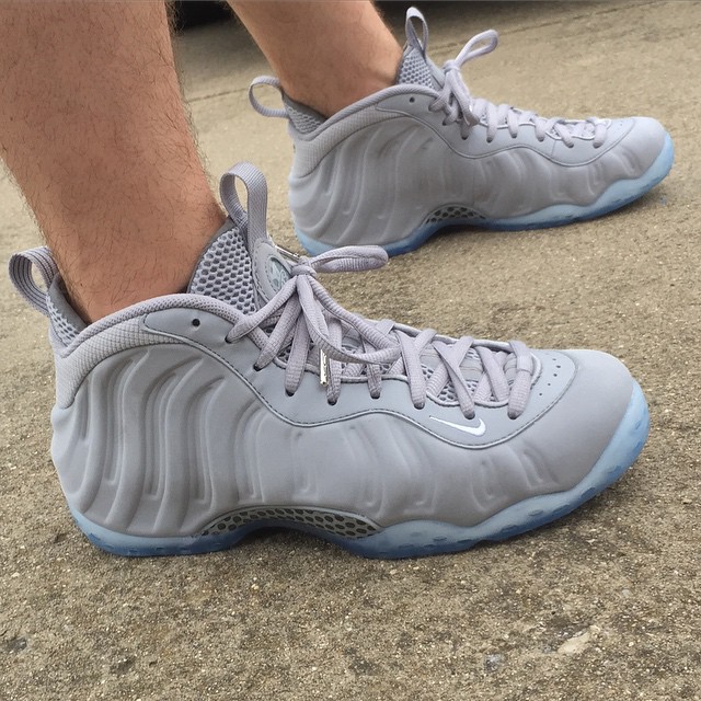 Grey Suede' Nike Foamposites for Kids 