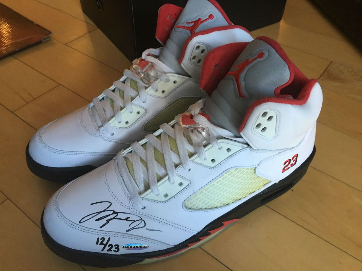 Michael Jordan-Autographed Air Jordans 