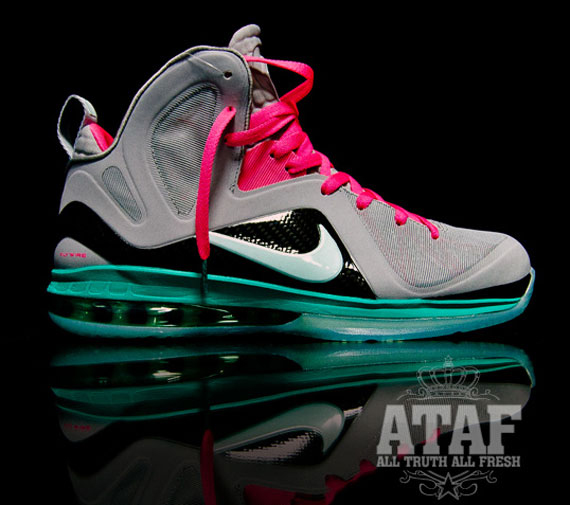 pink and green lebrons