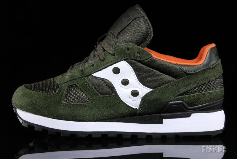 saucony shadow dark green