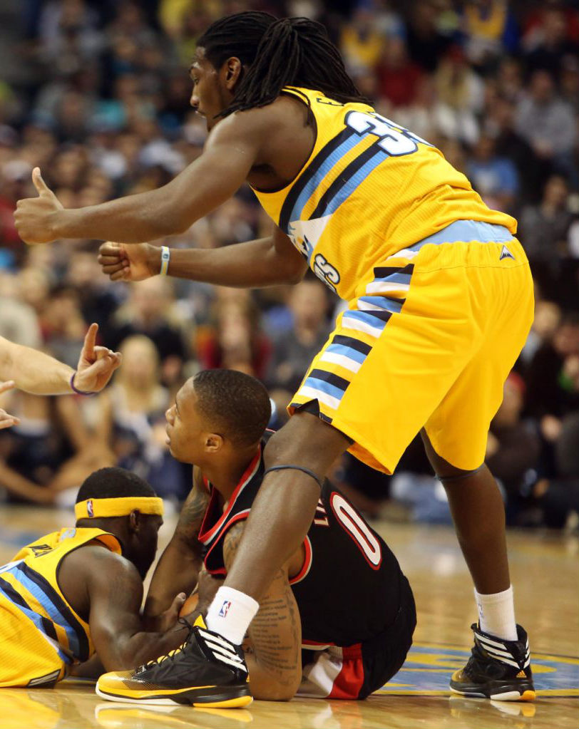 Kenneth Faried wearing adidas Crazy Fast PE