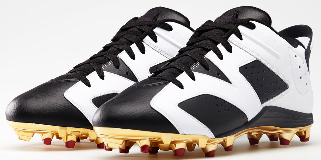 Air Jordan 6 Low Michael Crabtree PE Cleats (5)