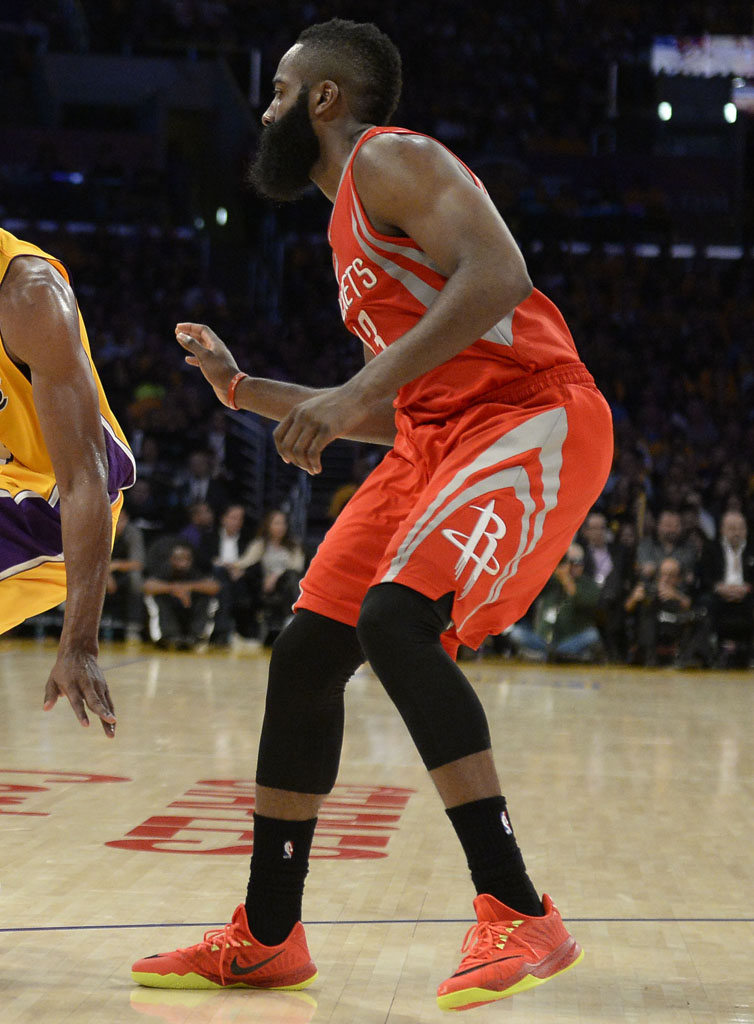 James Harden wearing Nike Zoom Run the One PE