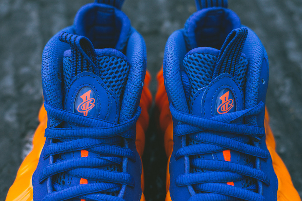 Royal blue store and orange foamposites