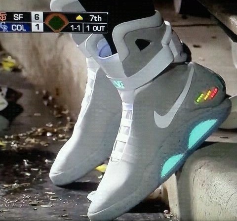 San Francisco Giants Pitcher Brian Wilson Wears Back to the Future Nike ...