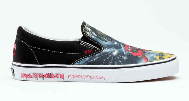 vans slip on iron maiden