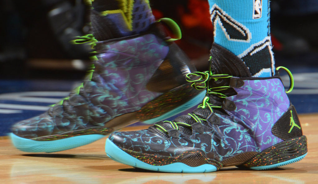 Victor Oladipo wearing Air Jordan XX8 SE All-Star PE