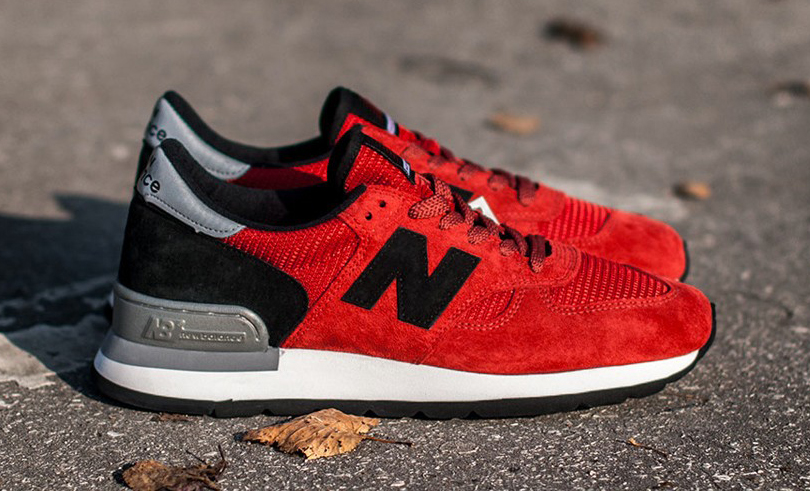 red and black new balance 990