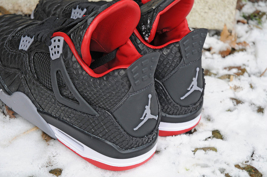 Air Jordan IV 4 Black Python by JBF Customs (3)