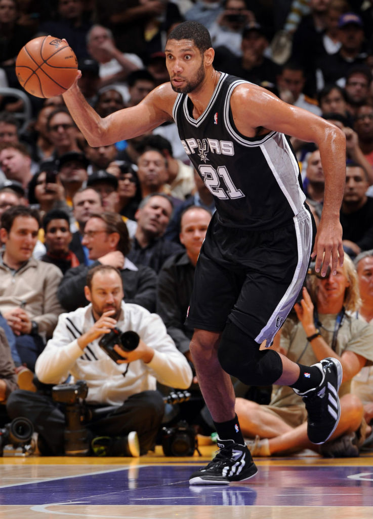 Tim Duncan wearing adidas Flight Path PE Black