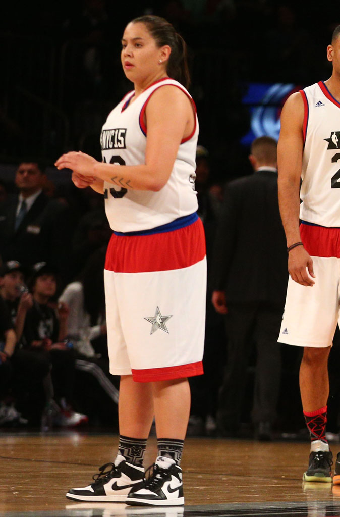 Shoni Schimmel wearing Air Jordan I 1 High OG